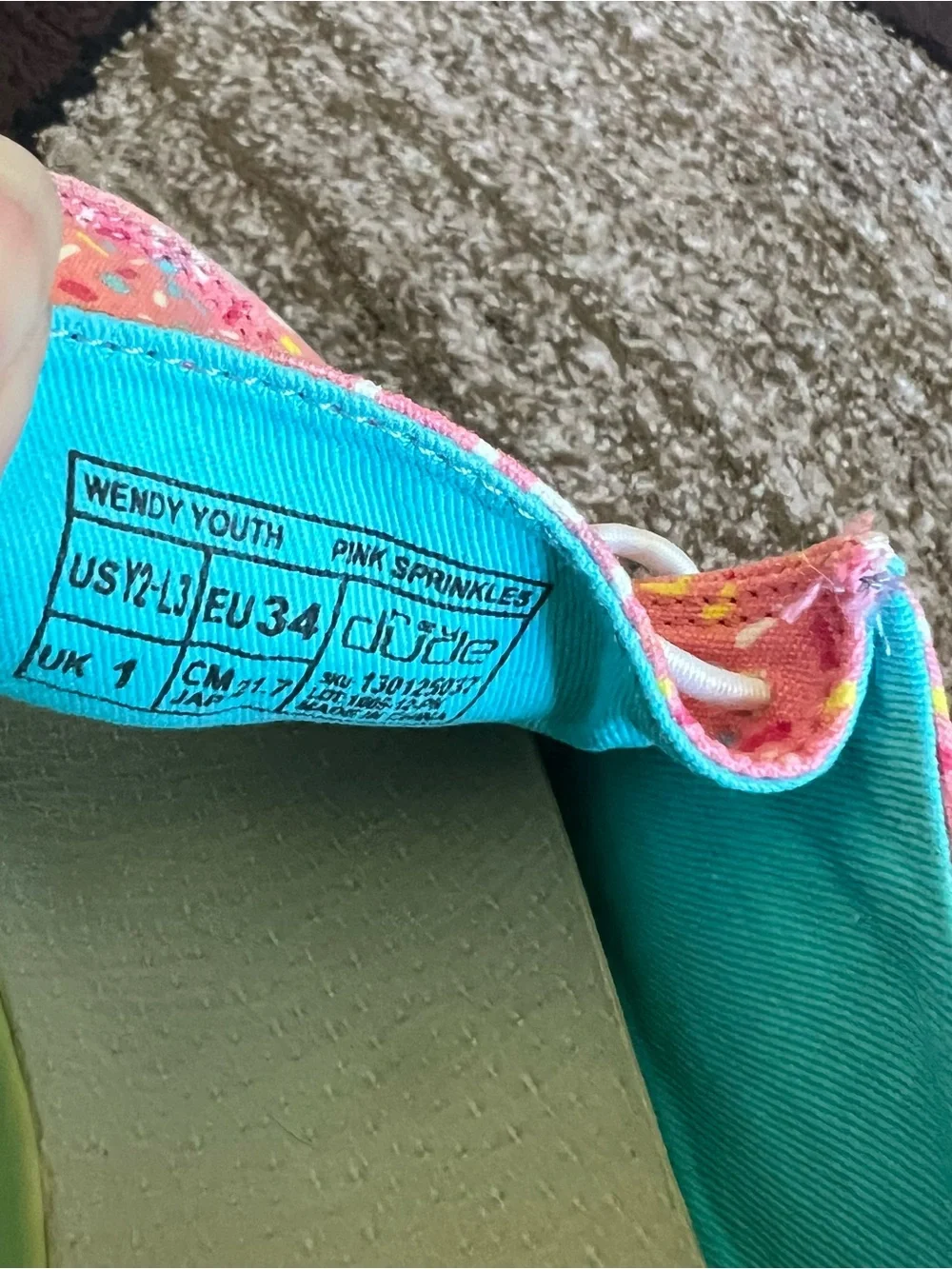 Little Girl Hey Dude Wendy Slip On Size 2Y